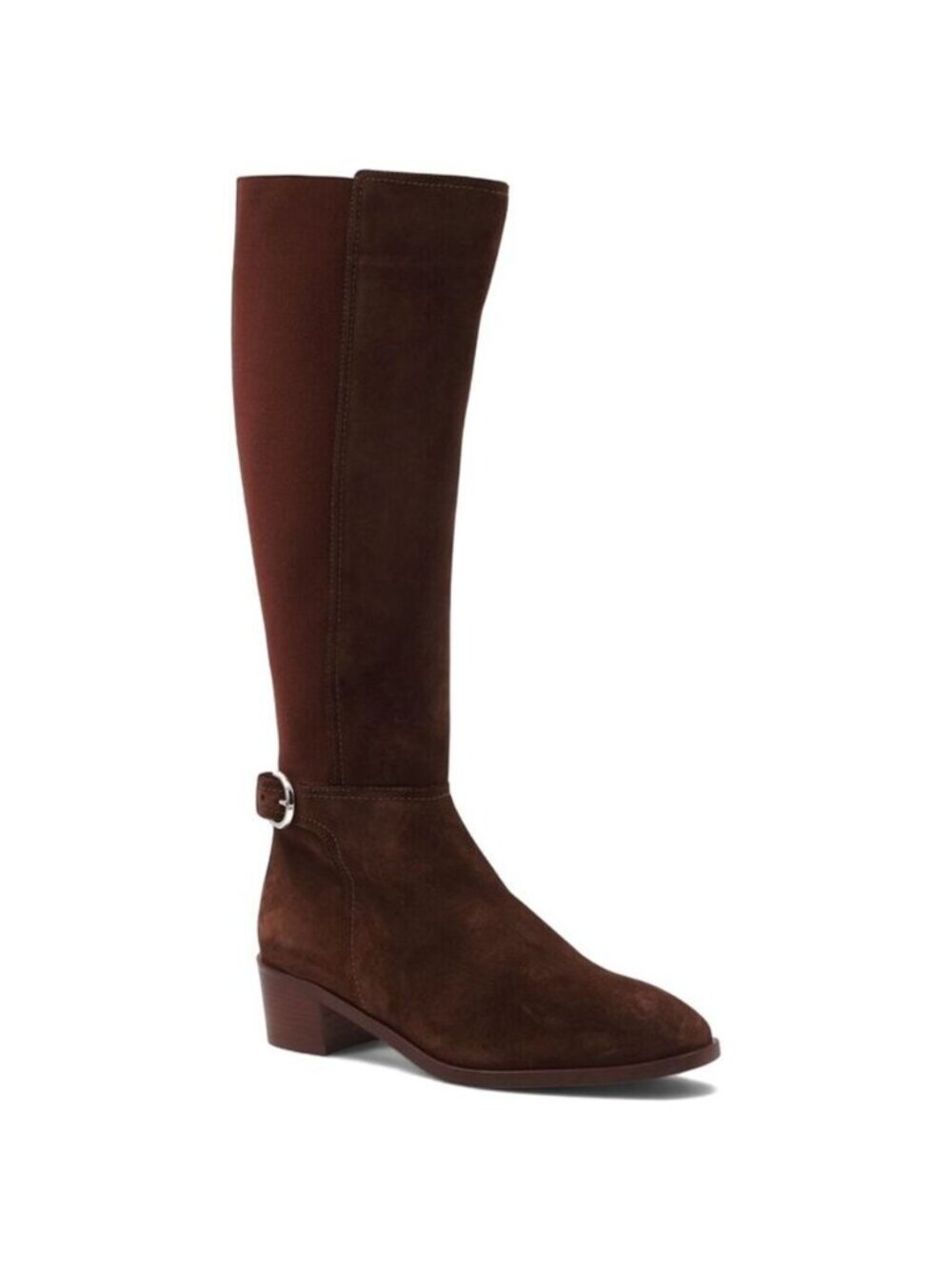 NEW Aquatalia Roxy Weatherproof Knee High Boots Riding Brown Suede Womens 8